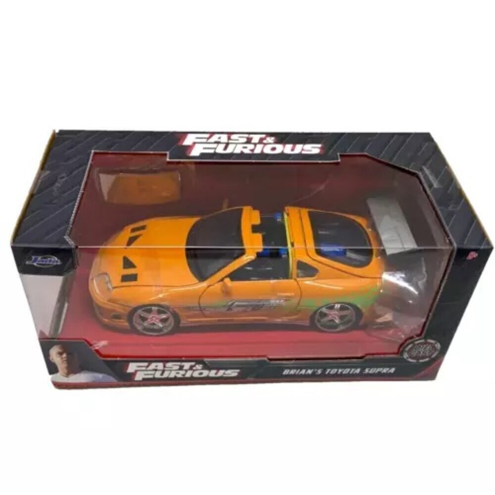 Jada Fast &‎ Furious Brian's Toyota Supra Orange 1:24 Die-cast Model Car NIP